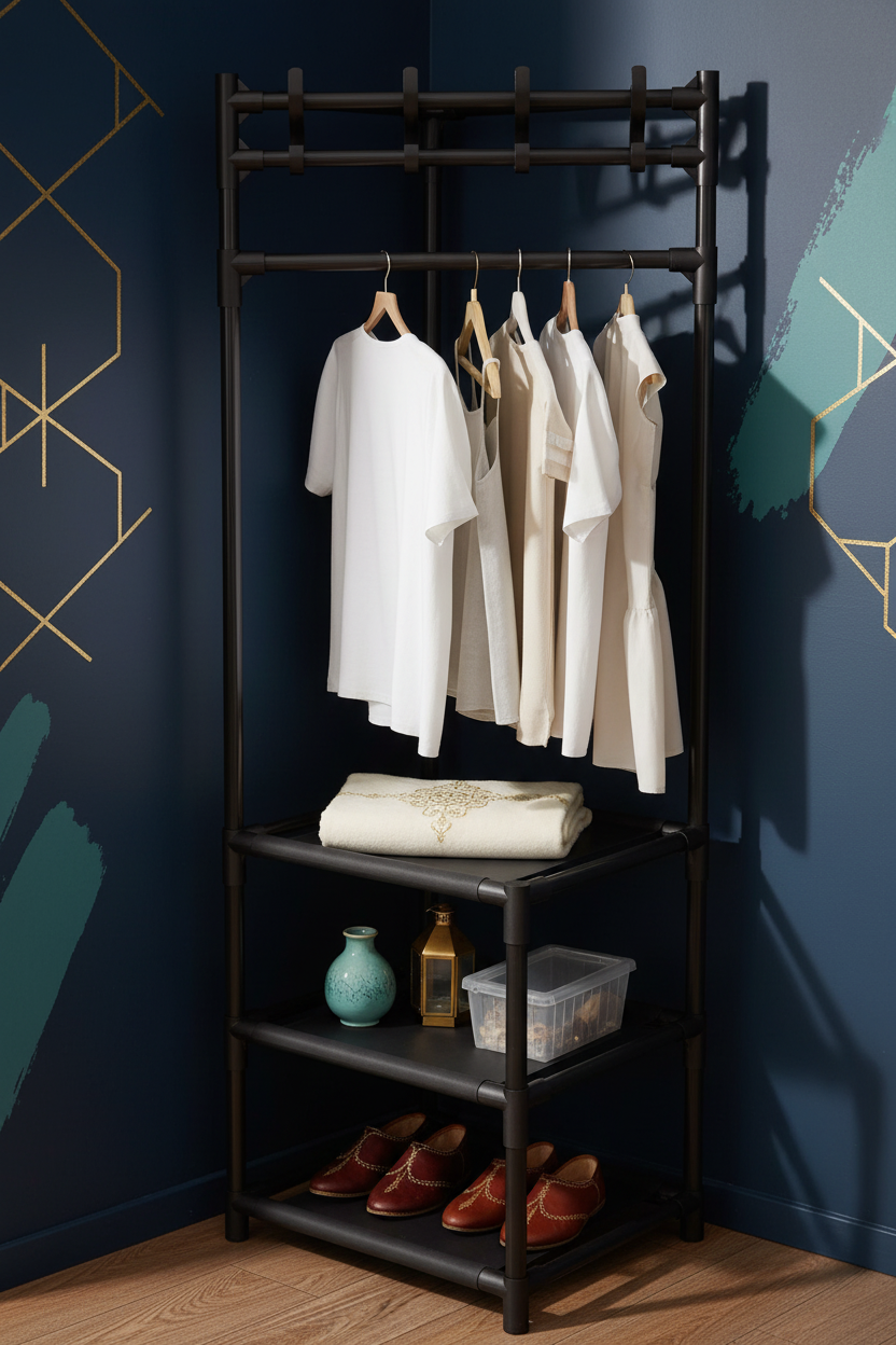 Corner coat rack product hero